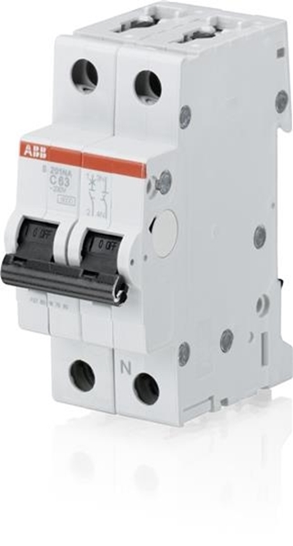 Εικόνα από Μικροαυτόματος C 1P+N 10A 6kA S201-C10ΝA ABB 24796