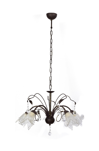 Εικόνα από Φωτιστικό Κρεμαστό 1017 5P Memo Bronze Patina Pendant Lamp 77-4475 Home Lighting