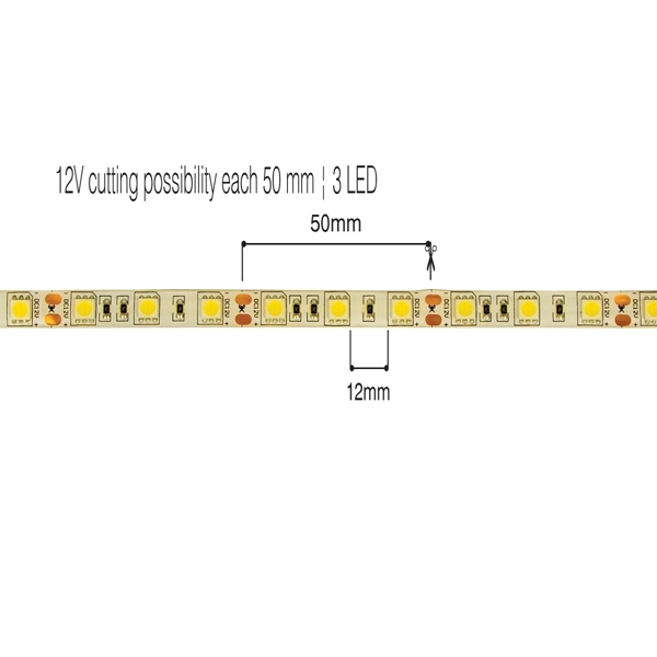 Εικόνα από Ταινια Εξωτ Ip55 12V 14,4W/M Red Vk/12/5050J/R/60 VK Lighting 78001-122719 (5m)