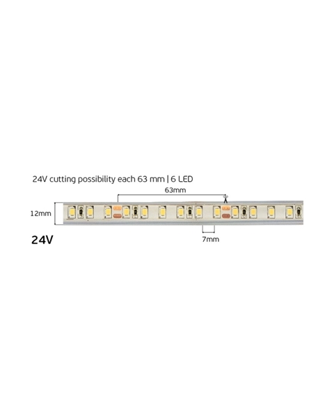 Εικόνα από Ταινία LED IP68 Smd3528 24V 7,68W 2700K Vk/24/3528W/Ww/96 78001-284123 VK (5m)