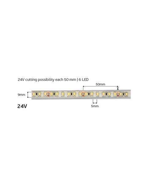 Εικόνα από Ταινία LED IP68 Smd3528 24V 9,6W 6000K Vk/24/3528W/D/120 VK 78001-292123 (5m)