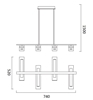 Εικόνα από Φωτιστικό MARCELLA LED 42W 3000K SILVER 955MARCELLA4A Elmark