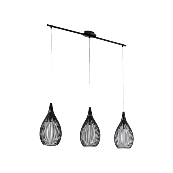 Εικόνα από Ράγα Mali Chandelier 3xE27 Μαύρο 955MALI3/BL Elmark