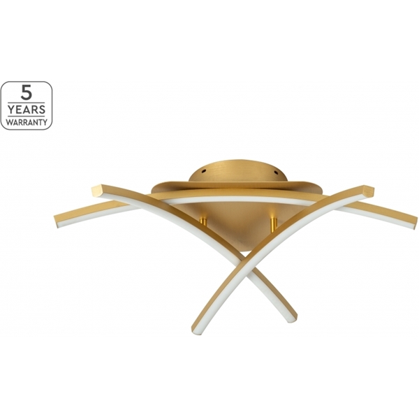 Εικόνα από Φωτιστικό Οροφής Se Led 65-3 Xena Ceiling Brushed Gold Home Lighting 77-8173