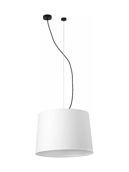 Εικόνα από Conga Black Pendant Lamp O500*350*O450 White Lamps Faro 64314-54