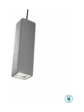 Εικόνα της Φωτιστικό Κρεμαστό OAK SP1 SQUARE CEMENTO 150673 Ideal Lux