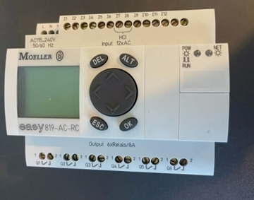 Εικόνα της EASY, Logic Module, LCD Display, Power Supply I/O: 100-240VAC, 12 DI/6 DO Relay, (Expandable, EasyNet), Moeller EASY819-AC-RC